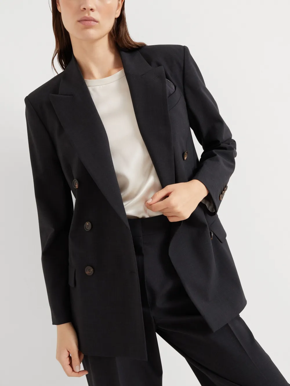 BRUNELLO CUCINELLI ダブルボタン Brunello Cucinelli ダブルジャケット | グレー | FARFETCH JP