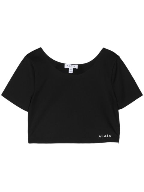 Alaïa Sculpting cropped T-shirt