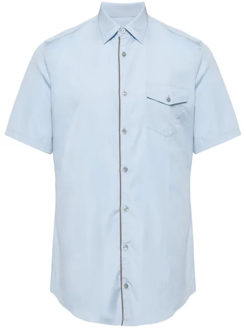 Gucci contrast-trim short-sleeve shirt