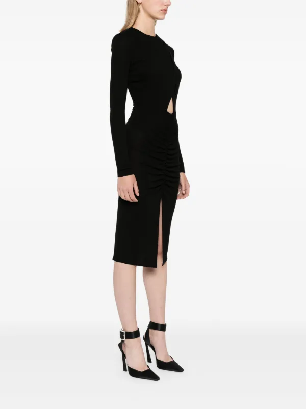 【ELISABETTA FRANCHI】ラグジュアリードレープドレス Elisabetta Franchi ドレープ ドレス | ブラック | FARFETCH JP