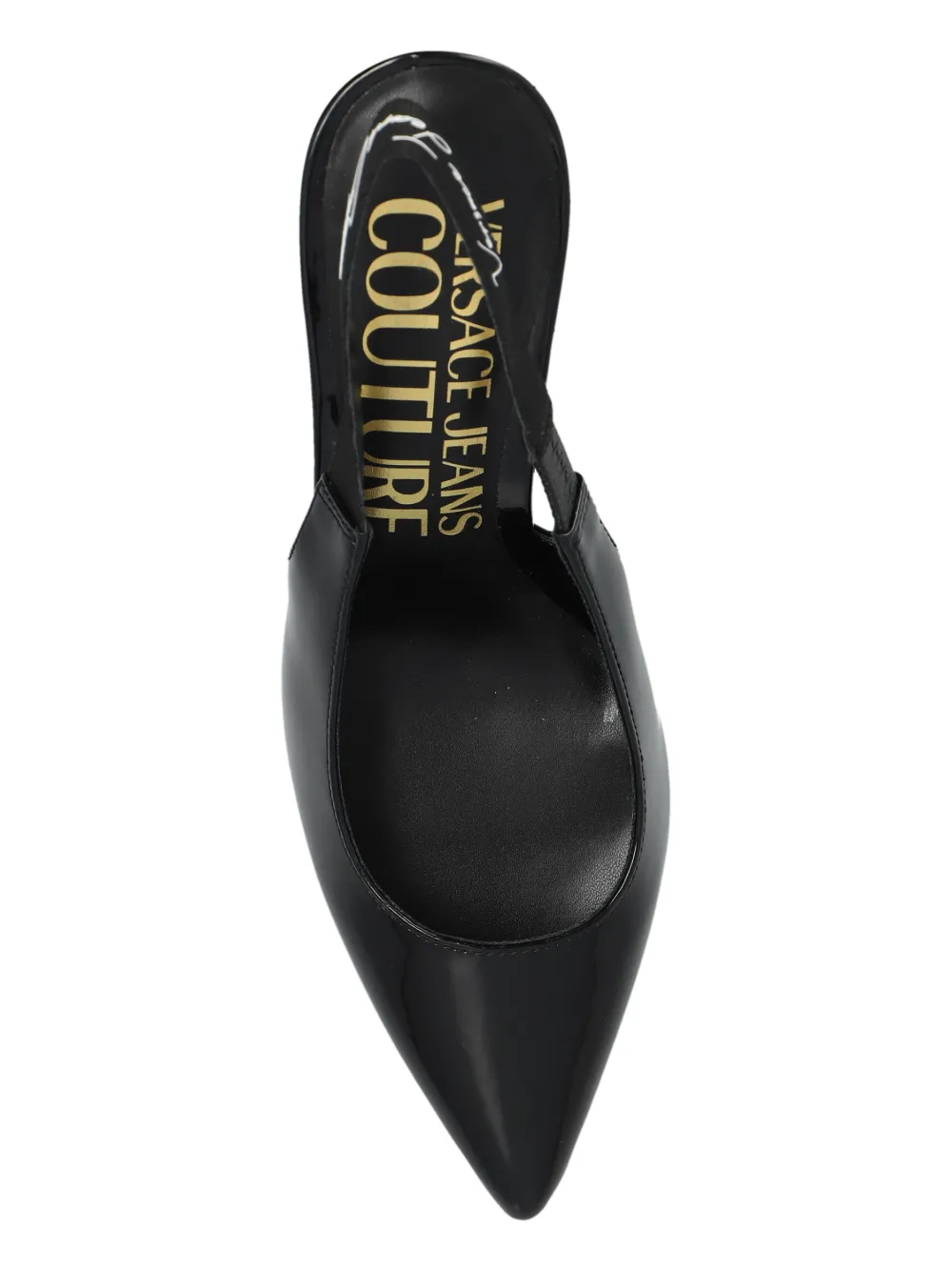 Versace Jeans Couture logo slingback pumps