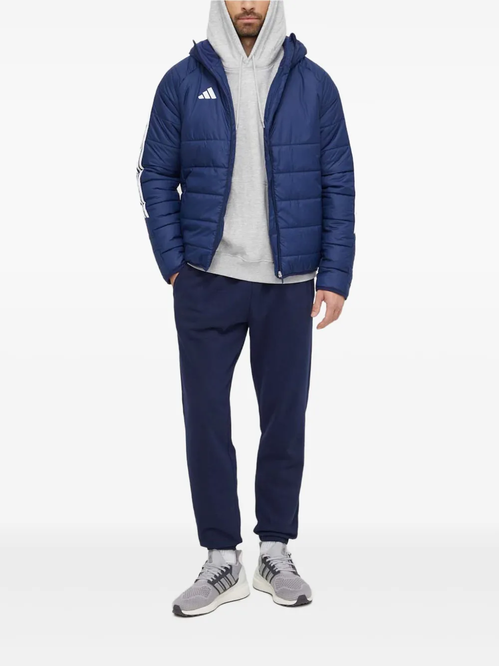 adidas three-stripe padded jacket | Down Jackets | Image 2