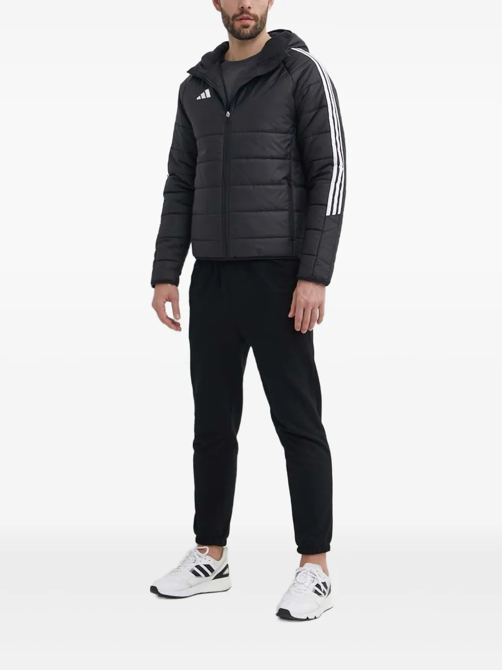 adidas three-stripe padded jacket | Down Jackets | Image 2
