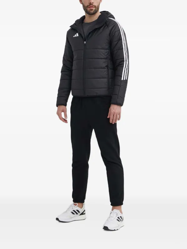 Adidas ストライプ パデッドジャケット | ブラック | FARFETCH JP