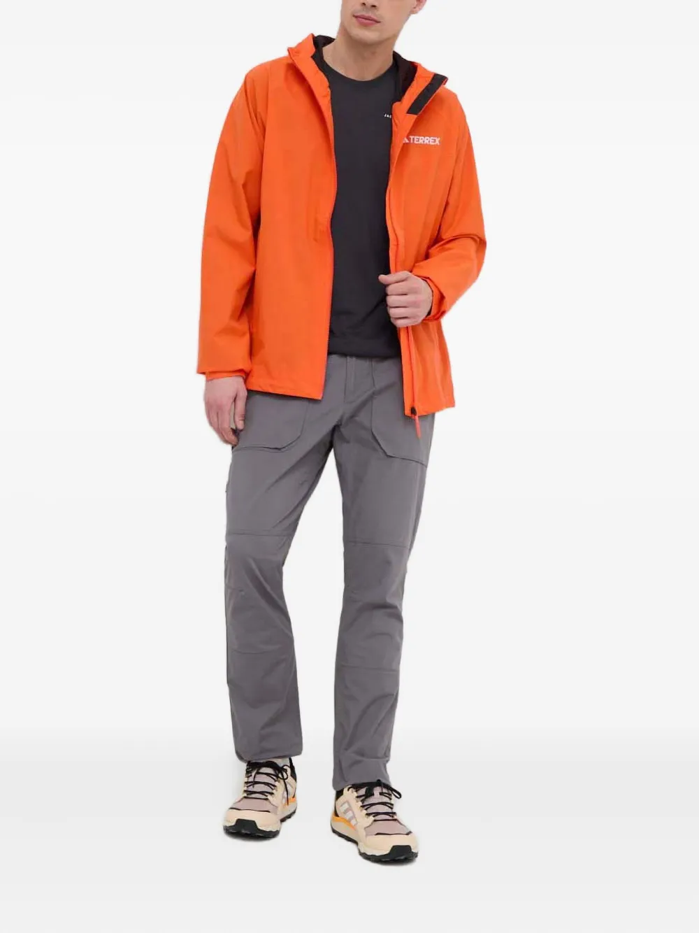 adidas hooded zip-front jacket | Hooded Jackets | Image 2