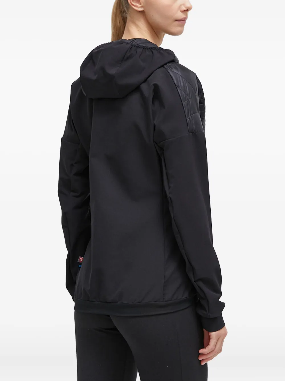 Adidas Originals Quilted Hooded Jacket In Black