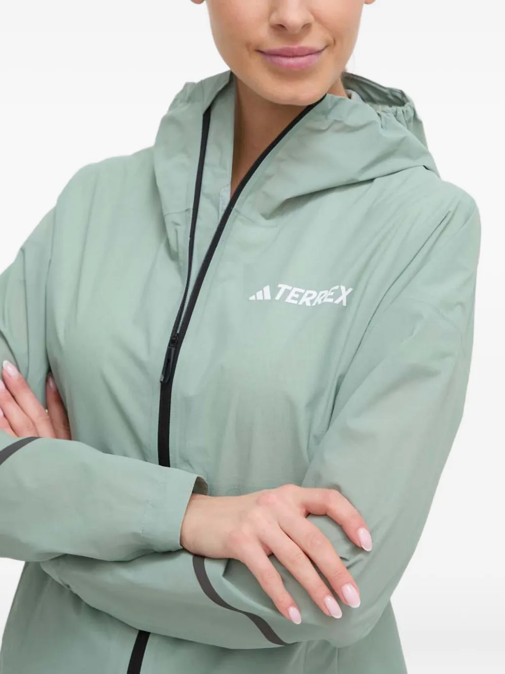 adidas Jack met reflecterend detail en capuchon Groen