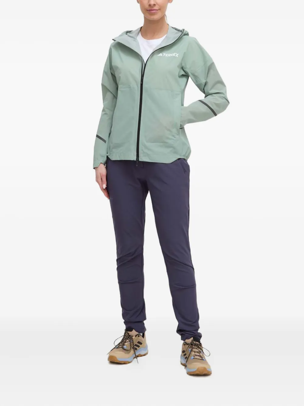 adidas hooded reflective-detail jacket | Varsity Jackets | Image 2