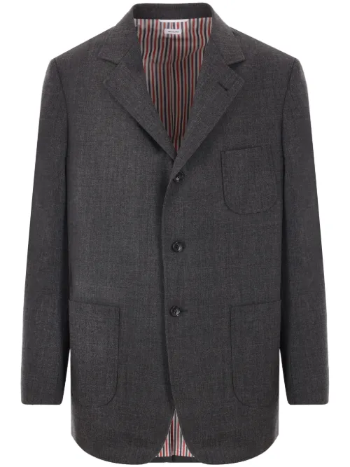 Blazer en laine à simple boutonnage - Thom Browne - Modalova