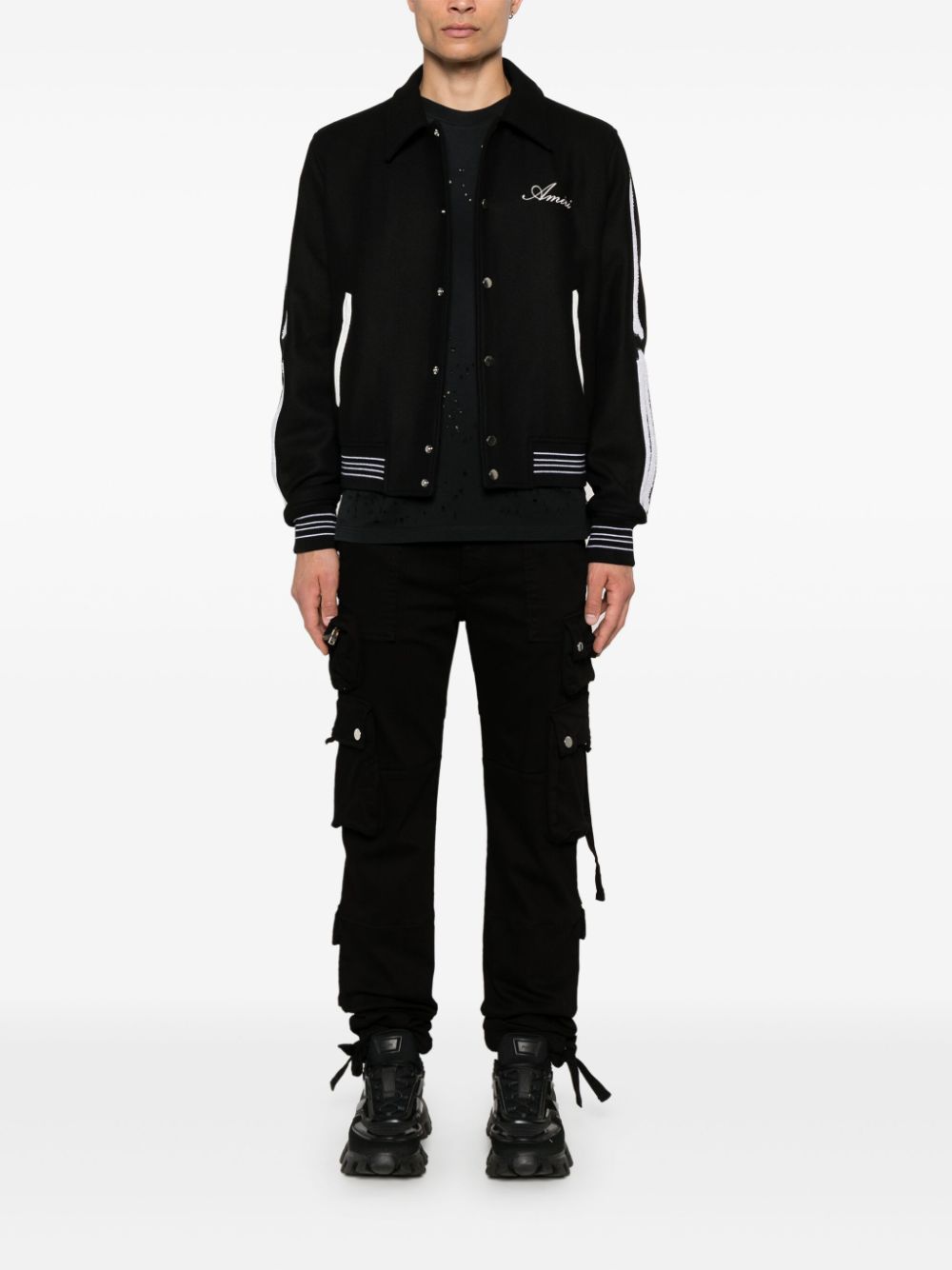 AMIRI Bones bomber jacket - Zwart