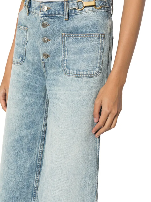 Stella McCartney ワイドジーンズ | ブルー | FARFETCH JP