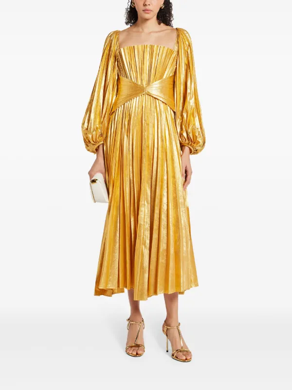 Acler Elbridge Midi Dress | Yellow | FARFETCH TR