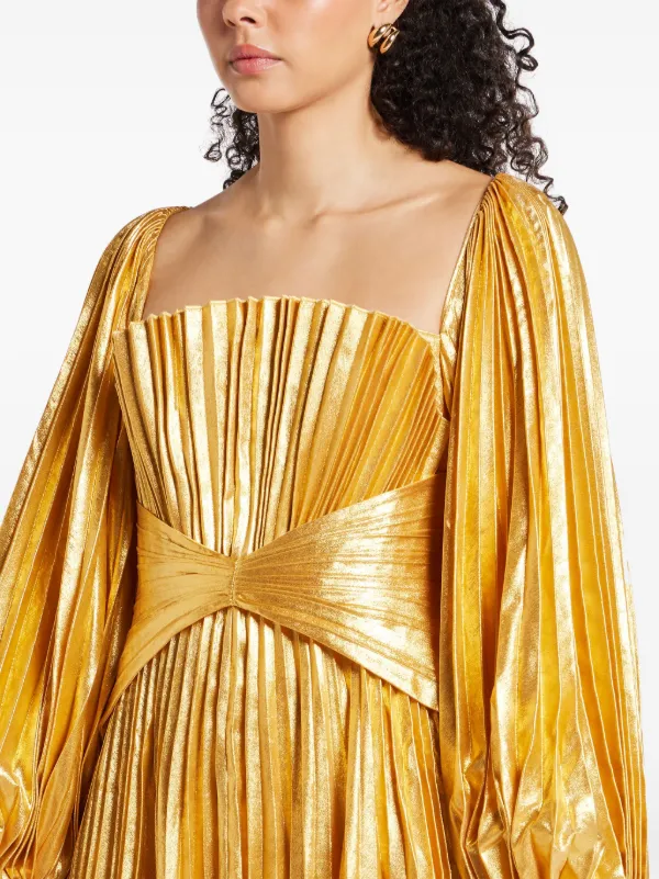 Acler Elbridge Midi Dress | Yellow | FARFETCH MY