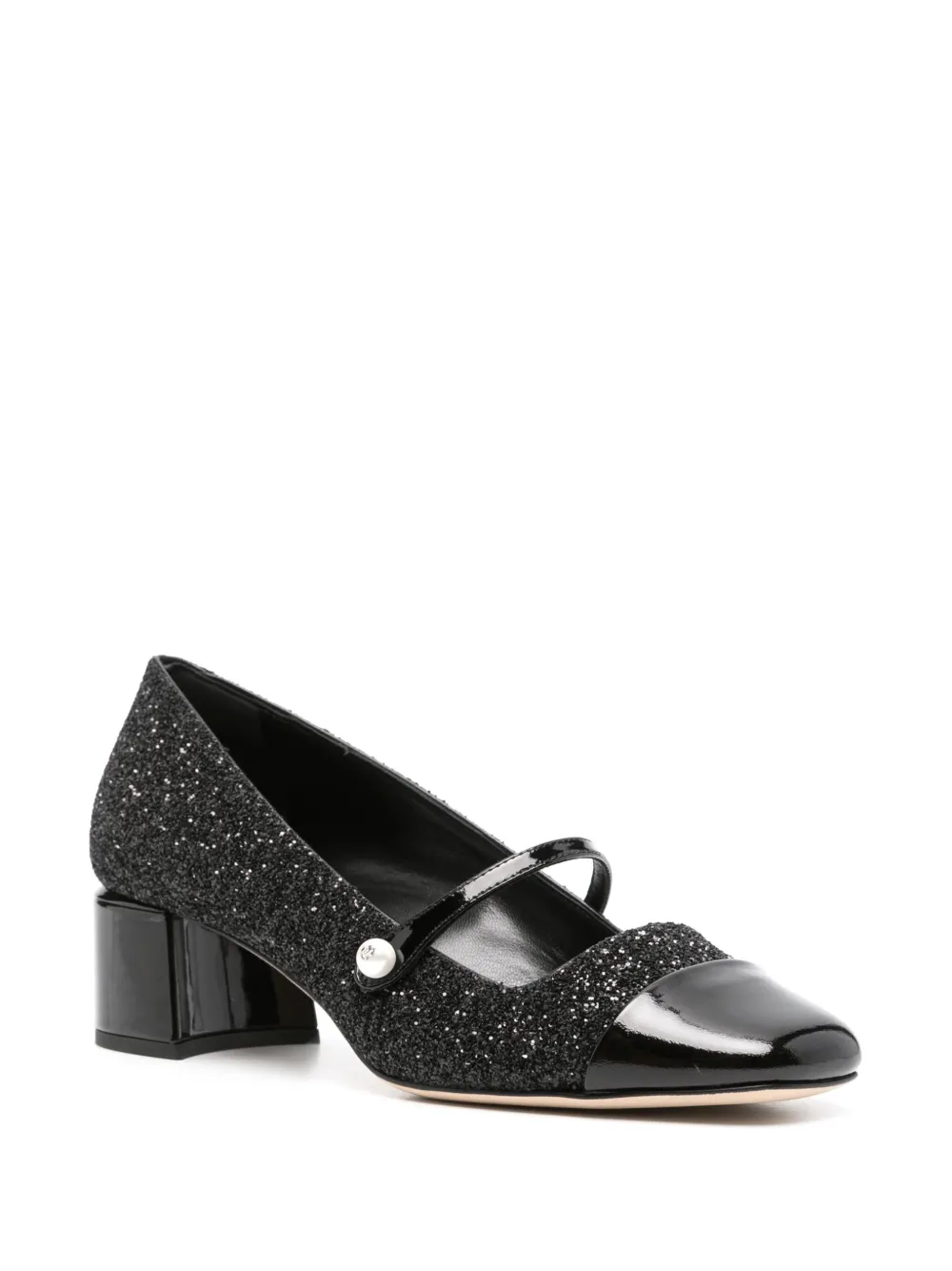 Jimmy Choo Elisa 45mm glitter pumps - Zwart