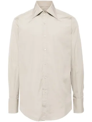 Gucci Cotton long sleeve Shirt Grey FARFETCH AE