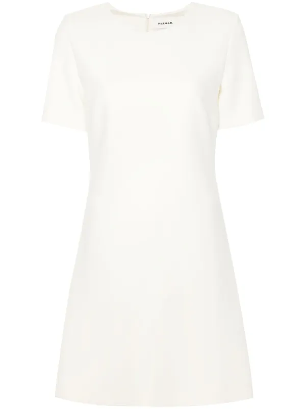 knee length dresses for ladies Lilydale Shift Mini Dress In White