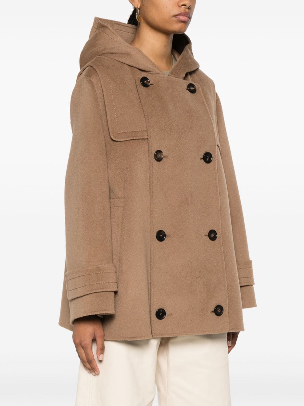 Shop 's Max Mara Montreal Double-breasted Coat In Brown