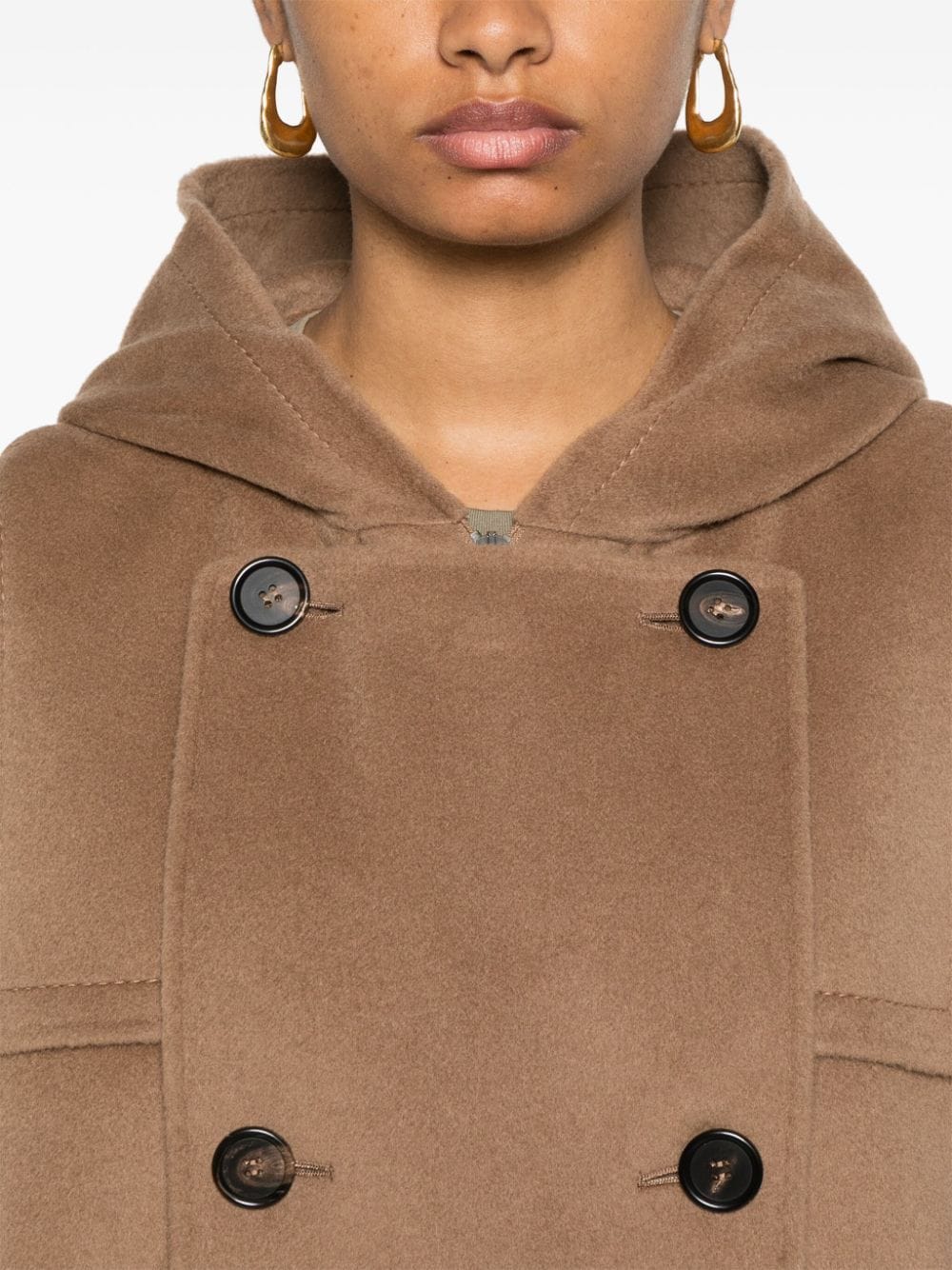 Shop 's Max Mara Montreal Double-breasted Coat In Brown