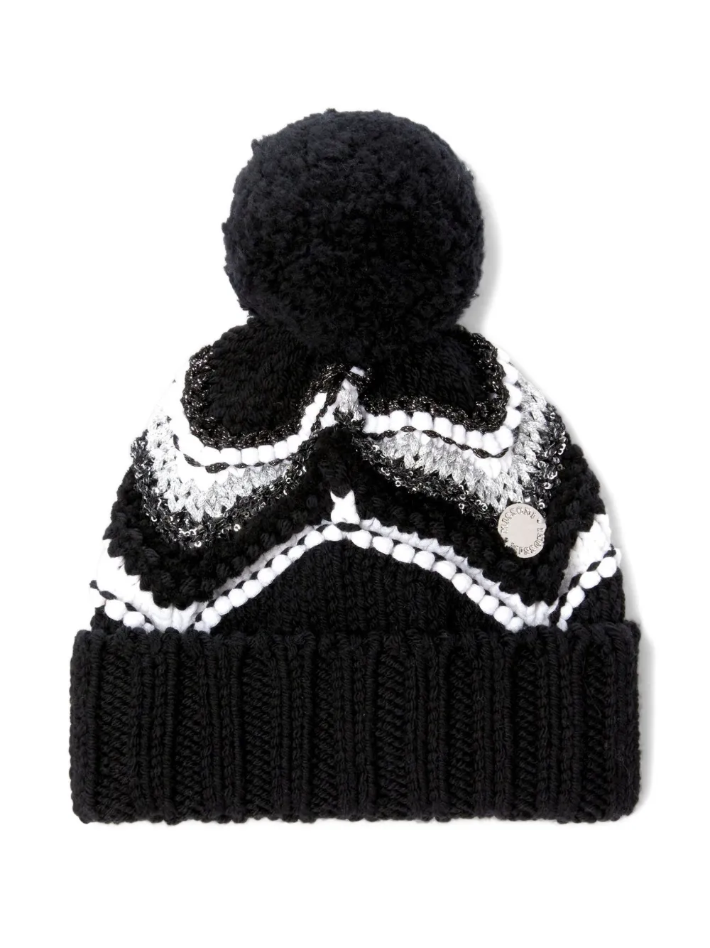 Missoni Kids Muts verfraaid met pompon Zwart