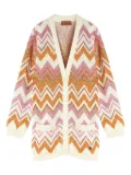 Missoni Kids Zigzag-pattern cardigan - Brown