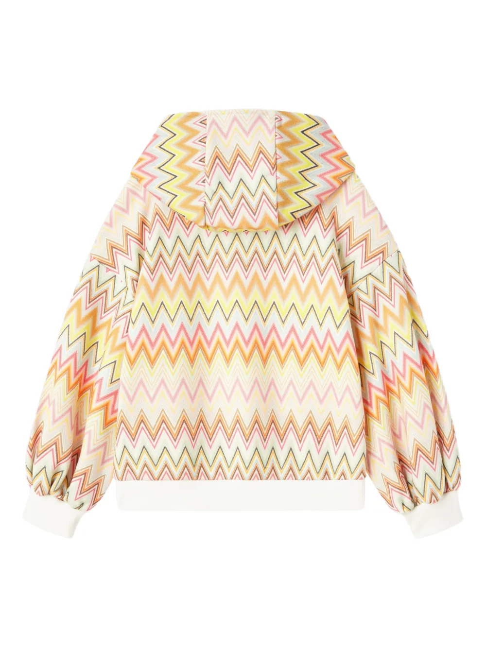 Missoni Zigzag-pattern Hoodie In White