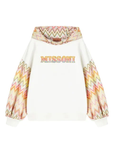 Missoni Kids Zigzag-pattern hoodie 