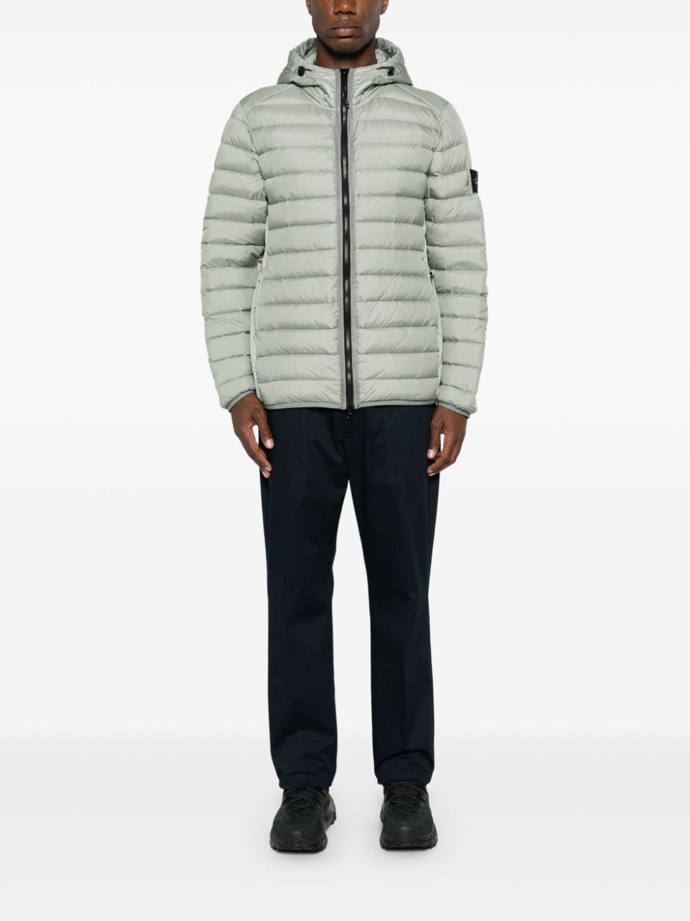 Stone Island Loom Woven Chambers R-Nylon donsjack - Grijs