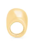 Courrèges Ice Cube brass ring - Gold