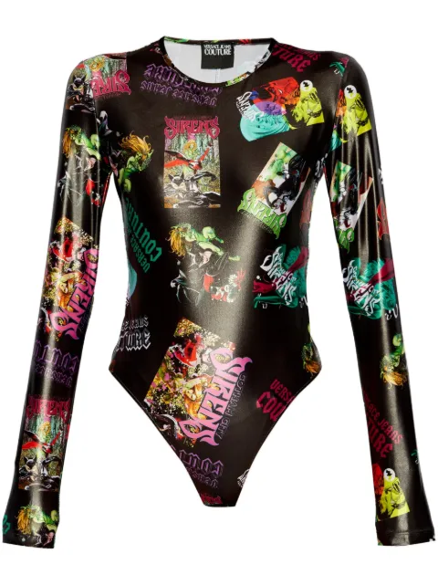 Versace Jeans Couture graphic-print bodysuit