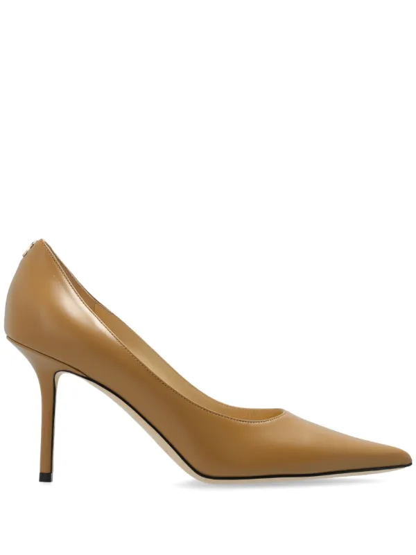 Jimmy Choo Love 85 pointed toe Pumps Brown FARFETCH PL