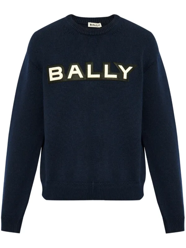 【関税込み】Bally スウェットシャツ Bally ロゴ スウェットシャツ | ブルー | FARFETCH JP