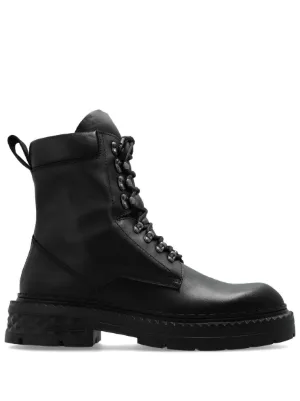 Yohji Yamamoto コンバットブーツ | ブラック | FARFETCH JP