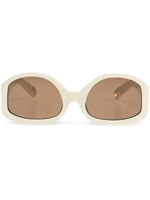 Jacquemus Colapso Sunglasses in Neutrals
