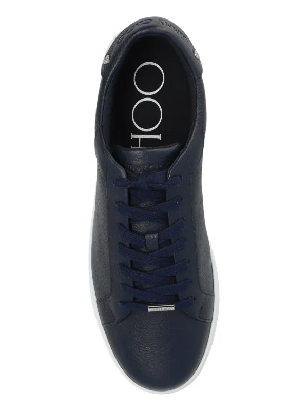 Jimmy Choo Rome/M Leather Sneakers | Blue | FARFETCH UK