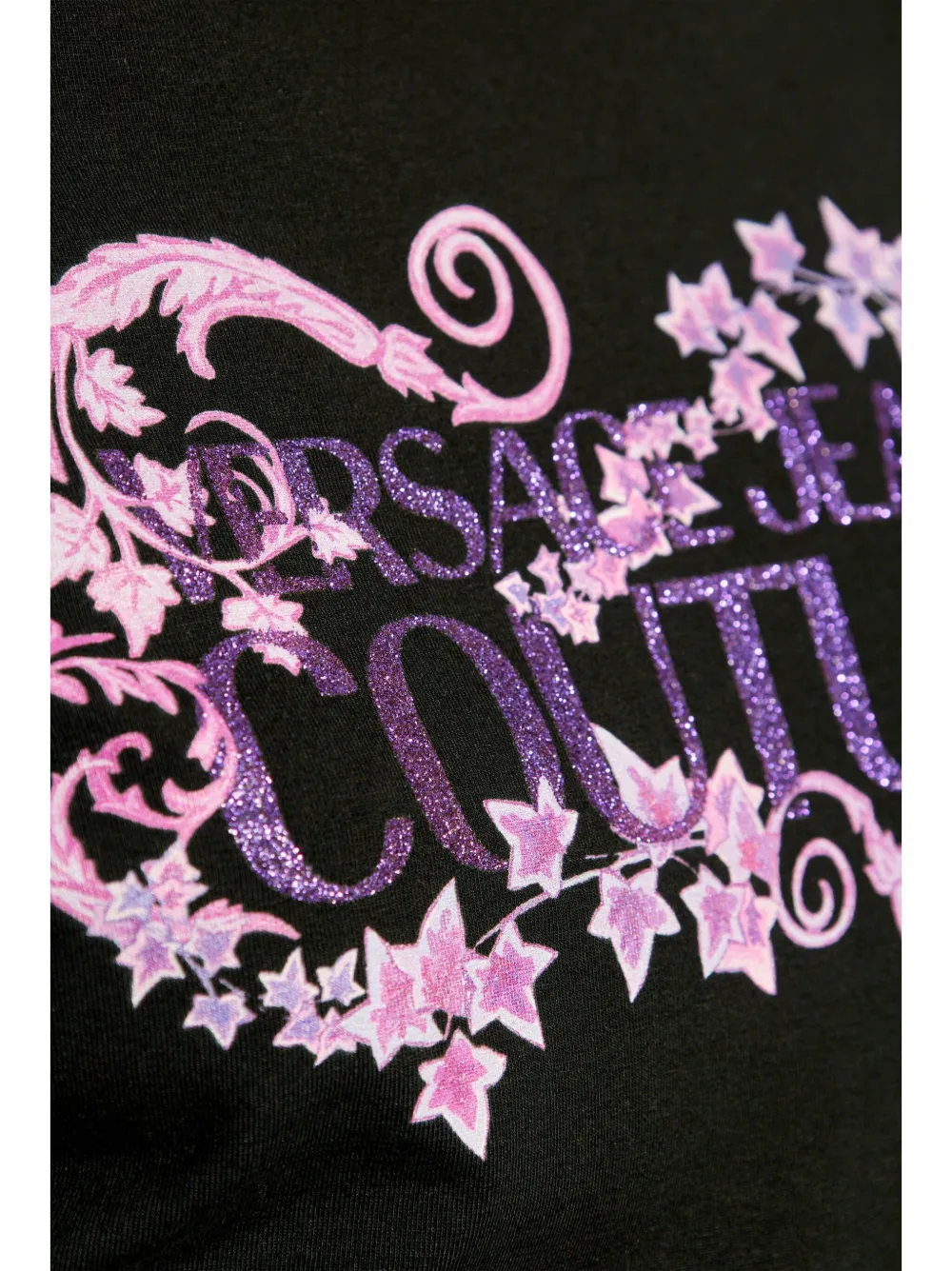 Versace Jeans Couture T-shirt met logoprint Zwart
