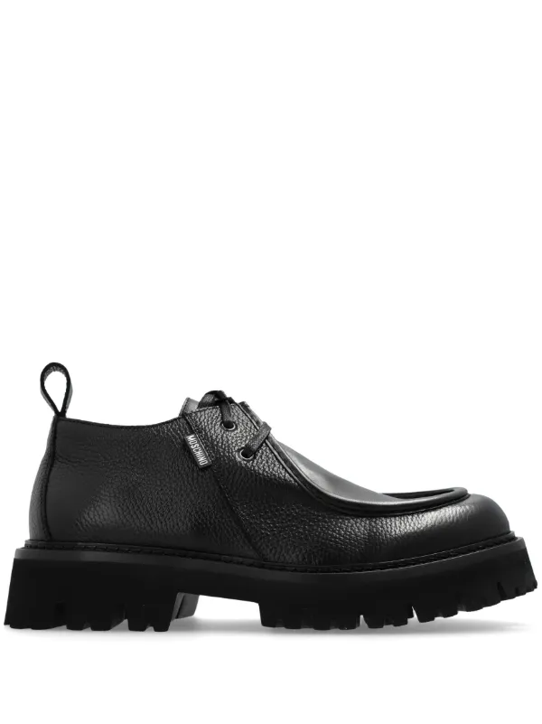 Moschino Derbies a Bout Rond Noir FARFETCH DZ