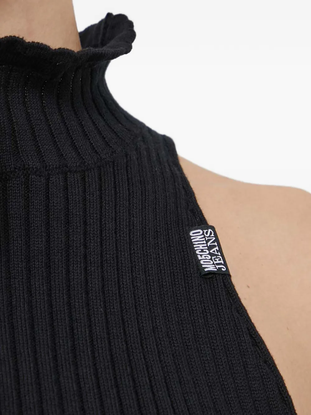 MOSCHINO JEANS Top met ruches Zwart