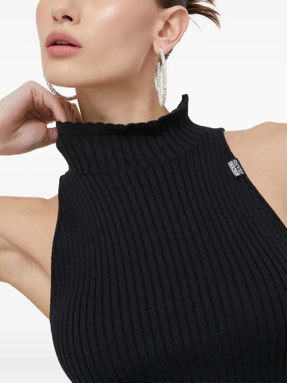 MOSCHINO JEANS Top met ruches Zwart