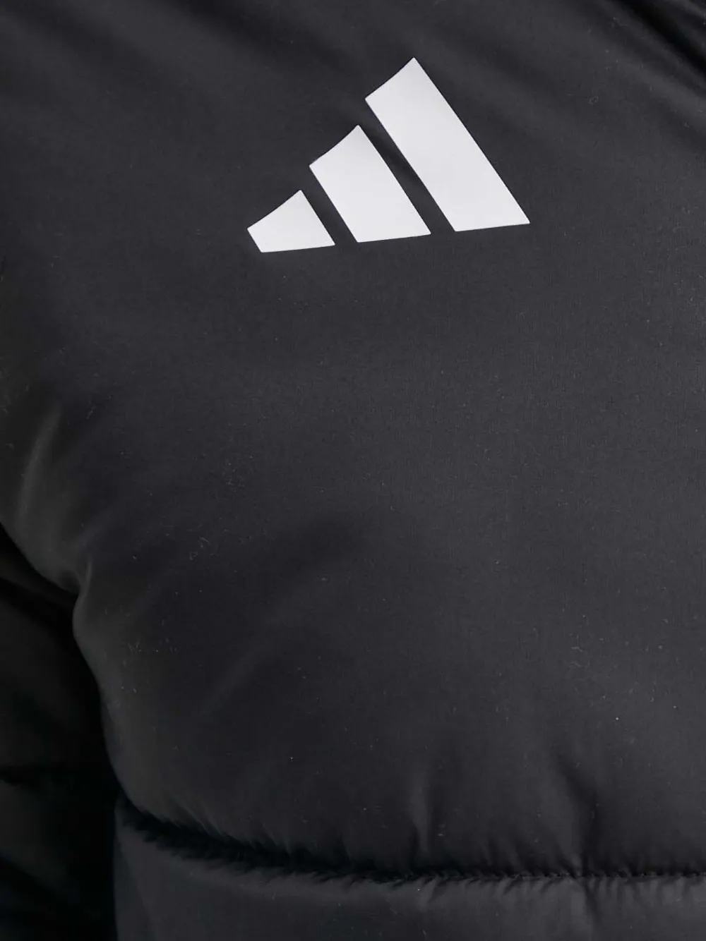 adidas Gewatteerd jack met drie strepen Zwart