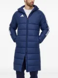 adidas three-stripe design padded coat - Blue