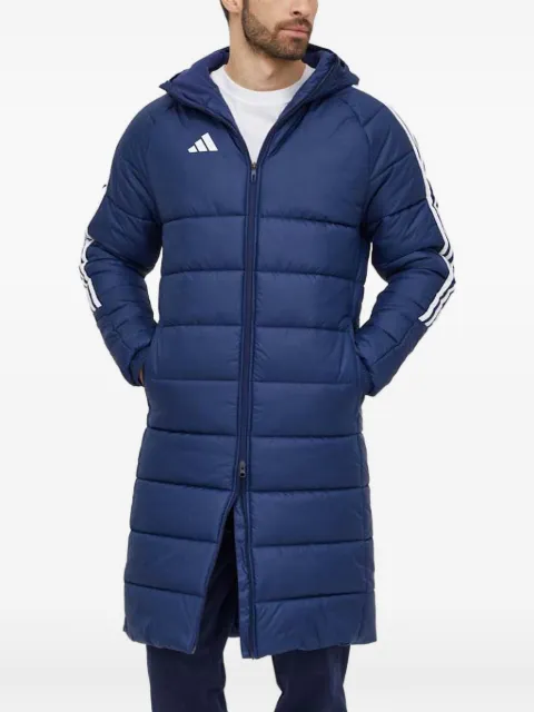 adidas معطف مبطن بتصميم 3 خطوط