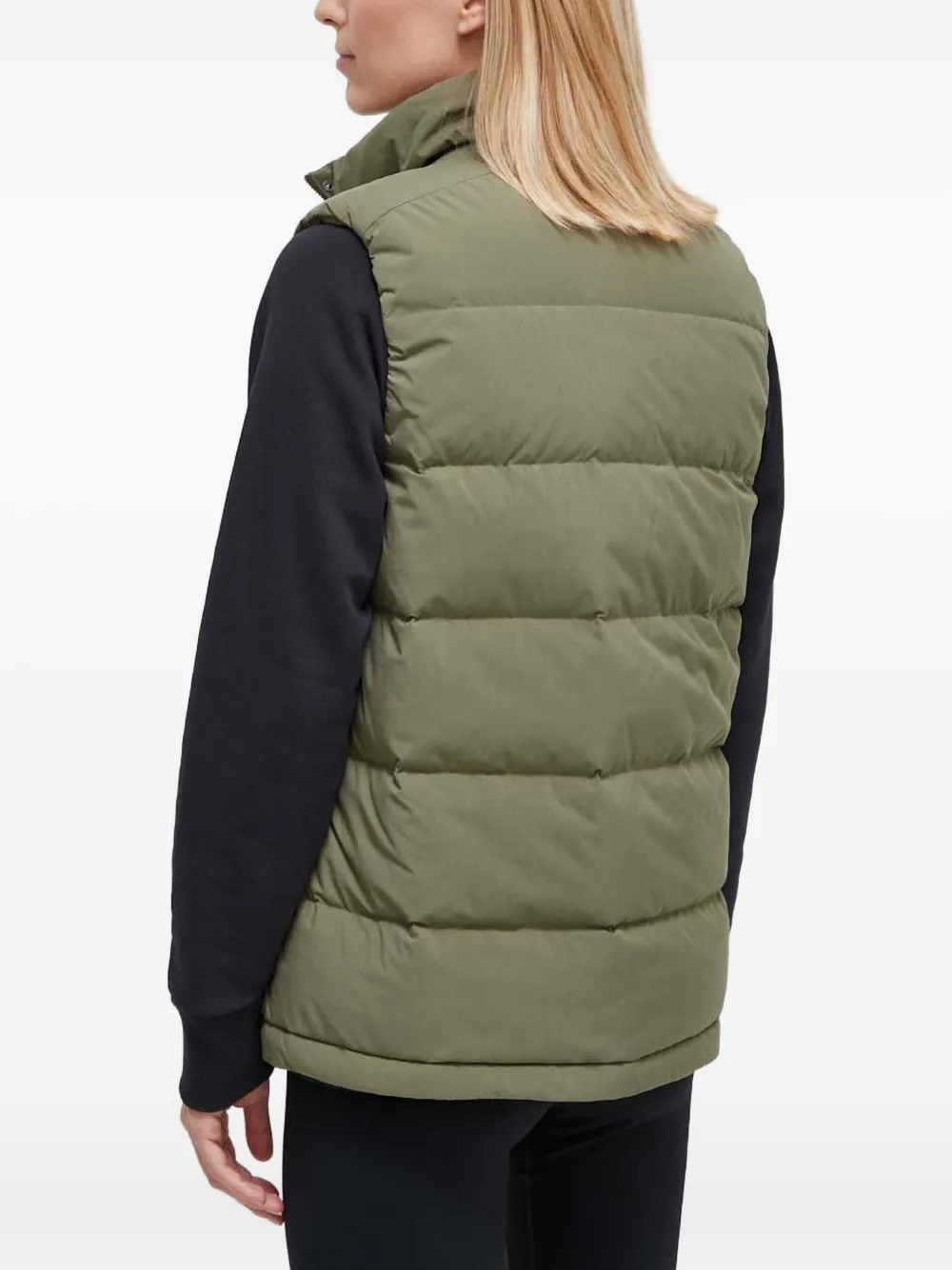 Adidas Originals Helionic Quilted Puffer Vest In Green