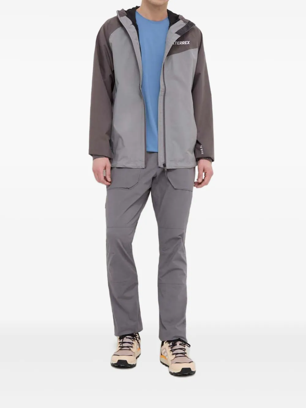 adidas hooded colour-blocked jacket | Hooded Jackets | Image 2