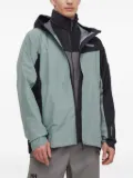 adidas colour-blocked hooded jacket - Green