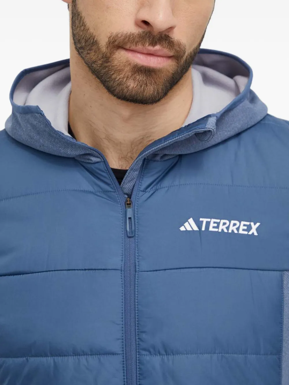 adidas Gevoerd jack met capuchon Blauw
