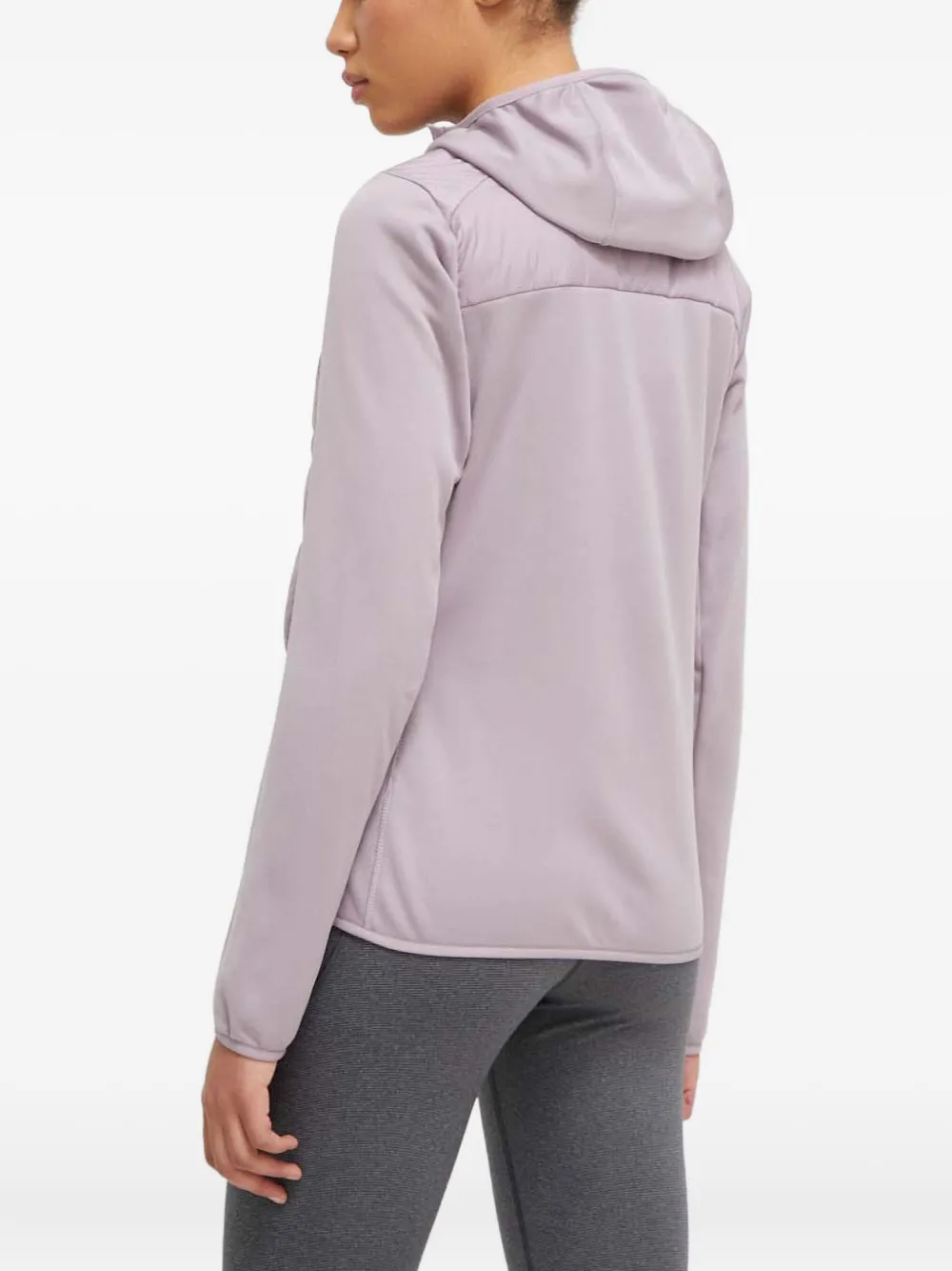 Adidas Originals Quilted Hooded Jacket In Purple