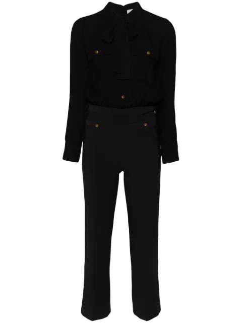 Elisabetta Franchi scarf-detail crepe jumpsuit 