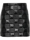 Moncler logo-patch quilted miniskirt - Black