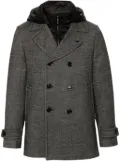 Moorer Eligio padded double-breasted coat - Grey