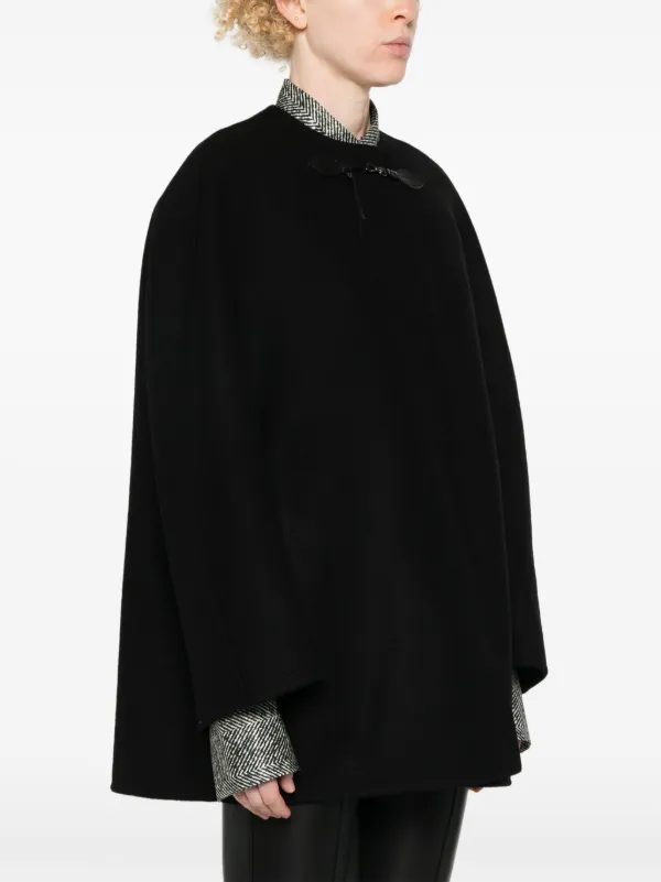 Ermanno Scervino スナップボタン ケープ | ブラック | FARFETCH JP